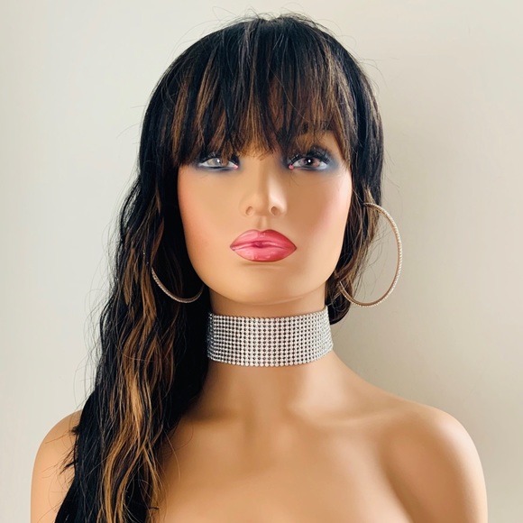 Simply Sexy is This “Put On & Go” Black/Auburn Synthetic Wig with Bangs💋 - Picture 4 of 11